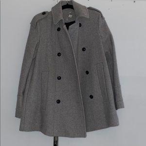 Grey Zara Peacoat